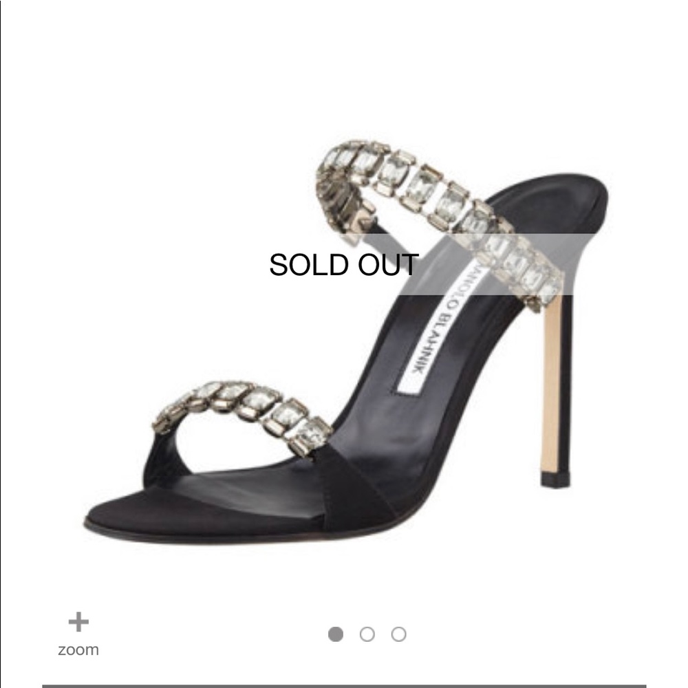 Authentic Manolo blahnik dallifac crystal sandals